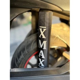 Resim Motobros Yamaha Xmax Amortisör Çorabı Kılıfı Su ve Çamur Geçirmez Reflektörlü Yazı 