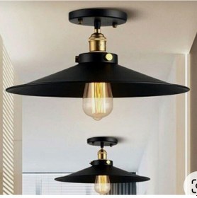 Resim Mylights Rustik 40 Cm Metal Plofonyer Avize Tek Fiyatıdır 