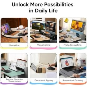 Resim Xppen Deco 640 Grafik Çizim Tableti, 16384 Basınç Seviyesi, Pilsiz Kalem, 6x4 Inç, Windows Mac Uyumlu 