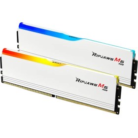 Resim Genel Markalar GSkill Gskıll Ripjaws M5 Beyaz Rgb DDR5-6400MHZ CL36 32GB (2X16GB) Dual (36-48-48-96) 1.35V 