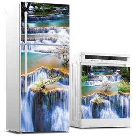 Resim Buzdolabı Ve Bulaşık Makinası Beyaz Eşya Sticker Kaplama Akan Şel 