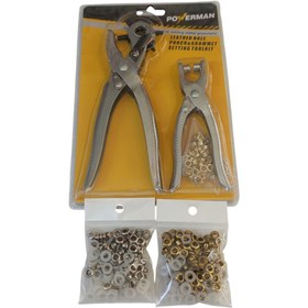 Resim HOBİ Kuş Gözü & Kemer & Deri Delme Aparatı & 300 Adet No 2 Kuşgözü Kapsülü Yanında 