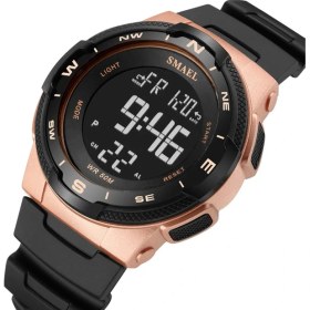 Resim Hanyang Siyah Gül Altın Smael Erkekler Dijital Saatler Su Geçirmez Erkek Spor Kuvars Saatı Relogio Masculino Askeri Adam Elektronik Kronograf Izle (Yurt Dışından) 