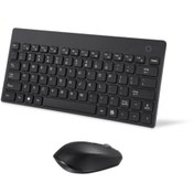 Resim Mini Kablosuz Wireless Klavye Mouse Seti-Ergonomik-Q Pg 8030 PolyGold