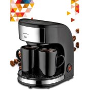 Resim Goldstar Paslanmaz Çelik Yıkanabilir Filtreli Çift Kupalı Filtre Kahve Makinesi ST7314 