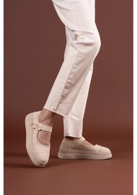 Resim Bernishoes Lunni Bej Keten Spor Ayakkabı Bej 