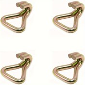 Resim 4 Adet Ağır Hizmet Tipi Çift J Kanca Ratchet Bağlama Kayışları, 999.72 KG Yük Kapasitesi, Arabaları, Kamyonları, Römorkları, Taşıma Güvenlik Ekipmanlarını Güvence Altına Almak İçin Metal Bağlama Aksesuarları | Sağlam Kanca Tasarımı | Güvenli Kilitleme Özelliği 