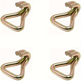 Resim 4 Adet Ağır Hizmet Tipi Çift J Kanca Ratchet Bağlama Kayışları, 999.72 KG Yük Kapasitesi, Arabaları, Kamyonları, Römorkları, Taşıma Güvenlik Ekipmanlarını Güvence Altına Almak İçin Metal Bağlama Aksesuarları | Sağlam Kanca Tasarımı | Güvenli Kilitleme Özelliği 