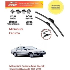 Resim Mitsubishi Carisma 1998 Model Muz Silecek Takımı Araca Özel . Aparat Uyumlu 