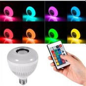 Resim Led Music Bulb Bluetooth Hoparlör Akıllı Led Ampul Lamba 