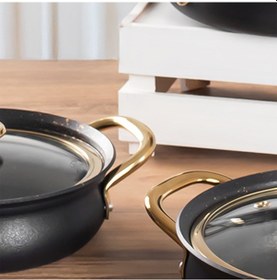 Resim Oms 3724 Bakraç Güveç Sahan Takımı - Yanmaz Yapışmaz 3 Lü Sahan S 