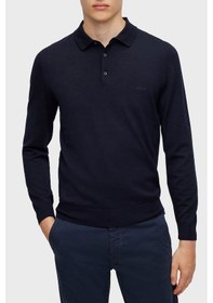 Resim Boss Erkek Polo Yaka Kazak 50476357 404 Lacivert Lacivert 