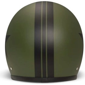 Resim DMD Jet Retro Star Green Açık Motosiklet Kaskı 