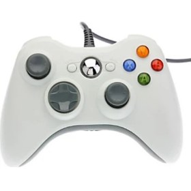 Resim Microsoft Xbox 360 Common Controller Win Kablolu Uzaktan Kumanda (Hem Pc Hemde Xbox 360 Uyumlu) Beyaz 