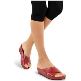 Resim Muya Active 31135-005 Topuk Jelli Anatomik Taban Kadın Terlik Kırmızı 36-40 Kırmızı 
