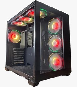 Resim GAMEFORCE Liquid 7×120 Mm Fanlı Rgb Kumandalı Kontrolcülü ATX Oyuncu Bilgisayar Kasası 