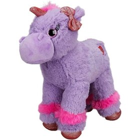 Resim Unicorn Renkli Peluş At 28 Cm. 