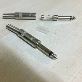 Resim 6.3mm Erkek Lehimlik Konnektör Çivi Mono Jak 6.3 Amfi Jack 
