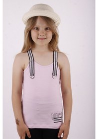 Resim Toontoy Kız Çocuk Omuz Şerit Aksesuarlı Atlet Pudra 