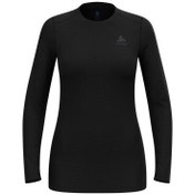 Resim Odlo Merino 160 Uzun Kollu Termal Kadın Üst İçlik Siyah 