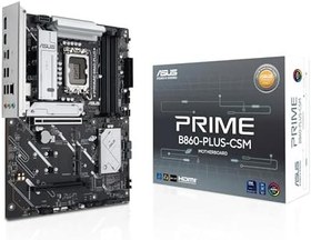 Resim ASUS PRIME B860-PLUS-CSM Intel B860 LGA1851 DDR5 8200 DP HDMI 3x M2 USB3.2 Gen 2x2 AURA RGB 2.5Gbit LAN ATX 8+1+1 Güç Aşamaları, 1xGen5 M.2, Ready for Advanced AI PC, Uzaktan Yönetim Yazılımı 