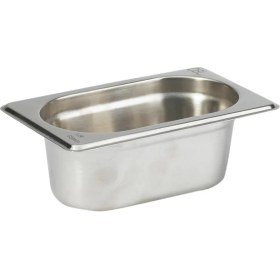 Resim Natsan Paslanmaz Çelik Gastronom Küvet Gn 1/9-65 (17,6 x 10,8 x 6,5 Cm) 