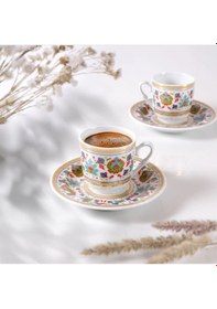 Resim Güral Porselen Sedef 12 Parça Kahve Fincan Takımı 4543 