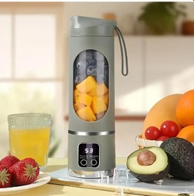 Resim Topshop1 Yeşil 450ml Taşınabilir Usb Şarjlı Blender: Meyve Süresi, Kamp Ve Seyahat İçin Kompakt 