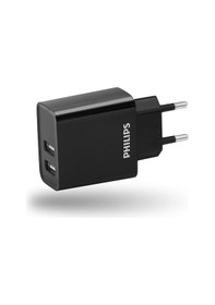 Resim Philips Dlp2610/12 2 Usb-A 5 V/3.1A Hızlı Şarj Adaptör- Siyah 