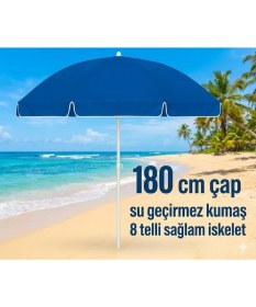 Resim Colezium Plaj Şemsiyesi Sabit 180 cm 