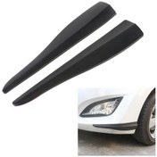 Resim Sones 1 Çift Araba Düz Renk Silikon Tampon Şeridi, Stil: Kısa Siyah 