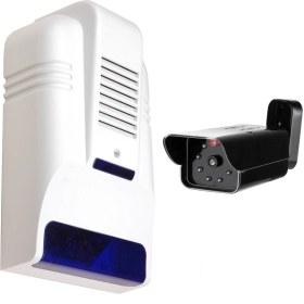 Resim Lorex LR-OS30D Caydırıcı Sahte Siren ,lorex LR-D12IR Sahte Kamera Seti 