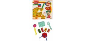 Resim MCM Group Crafy Çılgın Pizza Oyun Hamuru Seti 200 G 10 Parça 