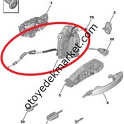 Resim Opel Astra (2022-2024) Sol Ön Kapı Kilidi (Orijinal) 