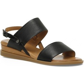 Resim İnci Incı Brand 5fx Siyah Kadın Dolgu Topuk Sandalet 000000000101987663 Siyah 