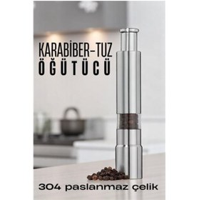 Resim feifei Karabiber Tuz Öğütücü Profesyonel 304 Paslanmaz Çelik Manuel Baharat Değirmen - AYS6994-9065 