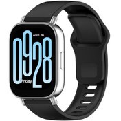 Resim Redmi Watch 5 Active / Watch 5 Lite İçin Xdfind Düz Renk Ters Toka Silikon Saat Bandı Siyah 