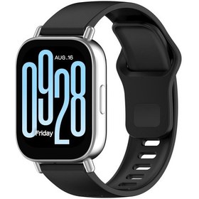 Resim Redmi Watch 5 Active / Watch 5 Lite İçin Xdfind Düz Renk Ters Toka Silikon Saat Bandı Siyah 