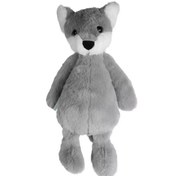 Resim Dada Peluş Oyuncak Uyku Arkadaşı Tilki Gri 34 Cm 