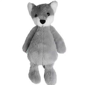 Resim Dada Peluş Oyuncak Uyku Arkadaşı Tilki Gri 34 Cm 