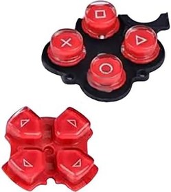 Resim OSTENT Düğmeler Tuş Takımı Seti Sony PSP 3000 Serisi Konsol için Onarım Değiştirme Renk Kırmızı 