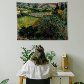 Resim Gelincikli Tarla Duvar Örtüsü - 100 cm x 135 cm 