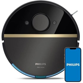 Resim Philips 7000 Seri Aqua Islak Kuru Ve Mop Özellikli Ultra Emiş Gücü Premium Robot Süpürge Siyah,lambader 