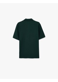 Resim Koton Regular Fit Kısa Kollu Düğmeli Polo Yaka Tişört Yeşil 6sam10067mk 