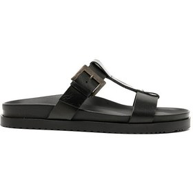 Resim The Sandals Factory Black Sandalet Erkek M7927 The Sandals Factory Leather Upper Sandals Black 