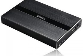 Resim Akasa Noir Max 2.5" USB 3.0/2.0 12.5mm SATA Disk Destekli Full Alüminyum Disk Kutusu (Siyah) 
