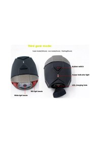 Resim Forte Gt Superl Lava 300Lm Bisiklet Ön Işık Usb Kask Ve Gidon Far Siyah 