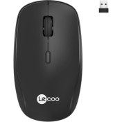 Resim Lecoo WS203 Kablosuz 2400DPI 4 Tuşlu Optik Mouse Siyah 