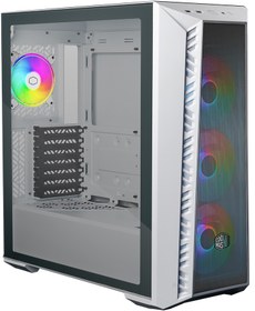 Resim Cooler Master MB520 RGB Tempered Glass White USB 3.2 ATX Mid Tower Kasa 