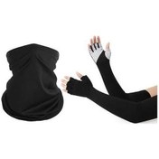 Resim Artfulabode Yaz Yarım Soğutma Siyah Sihirli Seti Parmak Kollu Kol İpek Güneşe Eşarp Dayanıklı Buz Bisiklet Açık + - Zo Siyah 